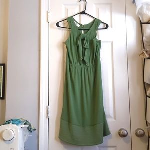Green Tibi bow dress